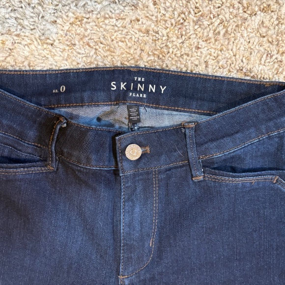 The Skinny Flare Blue Denim Jeans Women's 0 - Picture 5 of 8